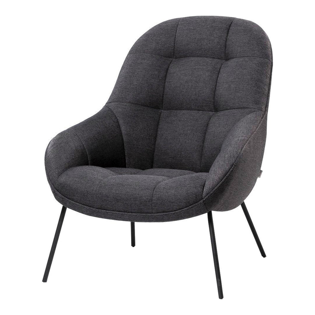 Poltrona lounge moderna e rivestita in tessuto organico con interno ispirato a spicchi di mango, ideale per il soggiorno