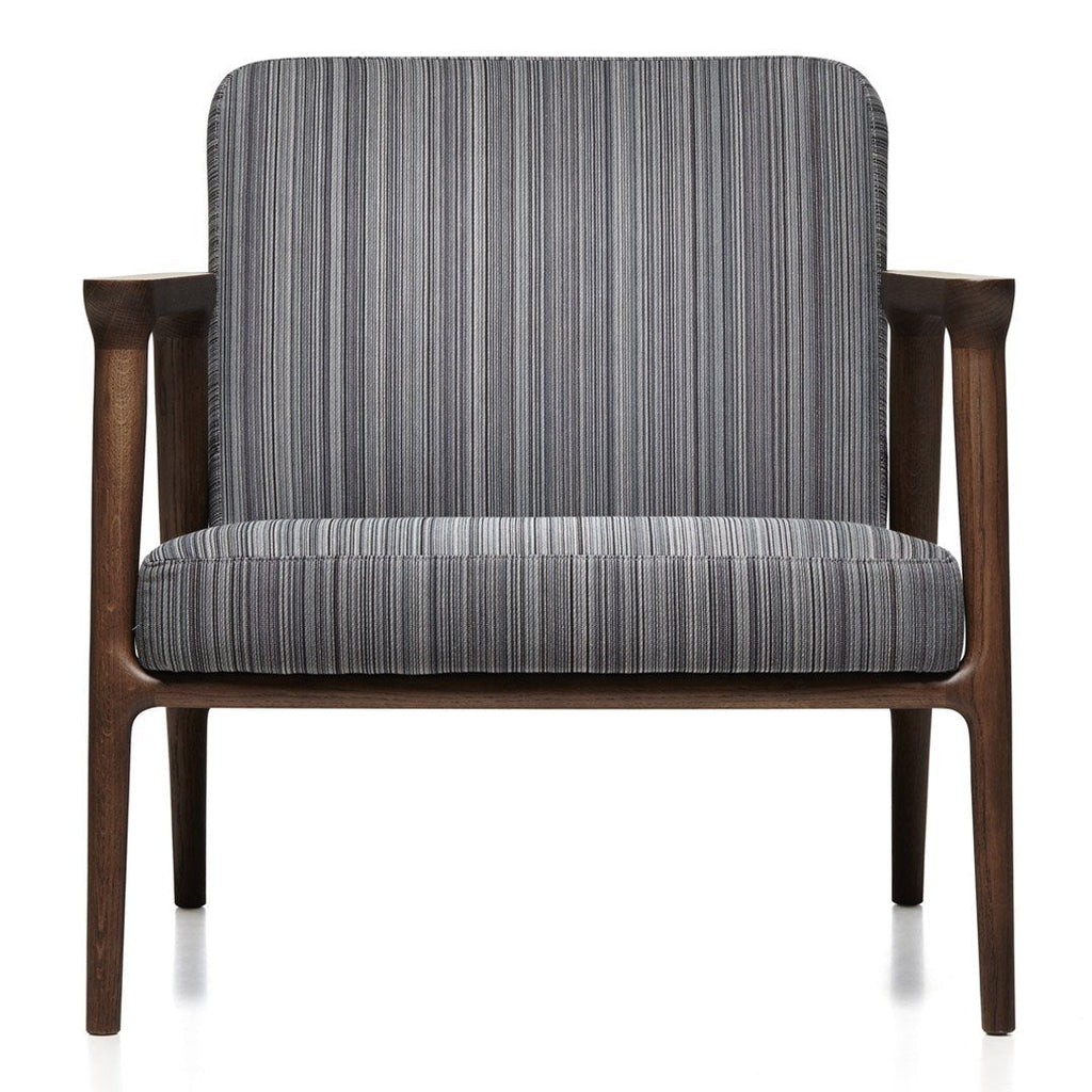 Poltrona Moderna di Lusso Imbottita con Ampio Bracciolo e Design Avvolgente per Soggiorno